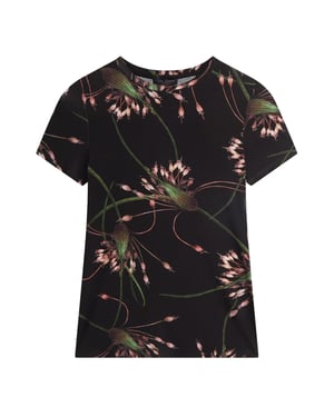 Ted Baker Lexiii Printed Fitted Black T-shirt