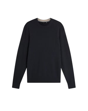 Ted Baker Sainsy T Stitch Navy Crew Neck Jumper