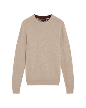 Ted Baker Sainsy T-sömnad Rund Halsringning I Naturlig Färg