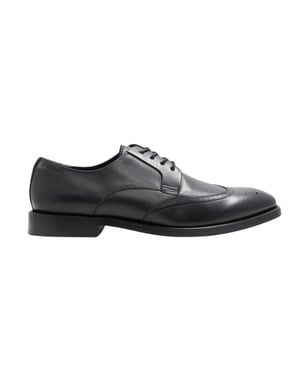 Ted Baker Hacknie Wing Tip Black Dress Shoe