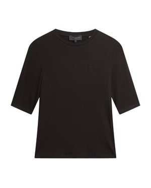 Ted Baker Casy Fitted Half Sleeve Chest Branded Top