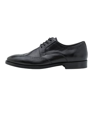 Ted Baker Hackney Wing Toe Brogue Detail Zwarte Schoenen