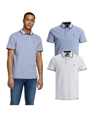 JACK & JONES heren multi-pack classic polo pique T-shirt met korte mouwen, 2-pack