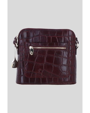 Genuine Leather Crossbody Bag with Adjustable Strap