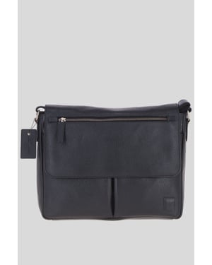 'Blake' Real Leather Messenger Bag