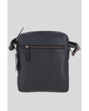'Logan' Real Leather Messenger Bag