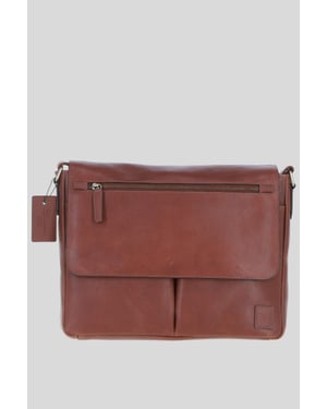 'Blake' Real Leather Messenger Bag
