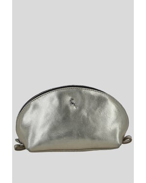 'Philippa' Real Leather Makeup Bag