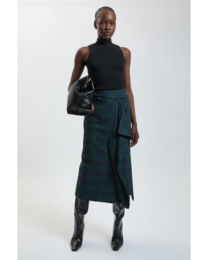 Tartan Check Wrap Skirt