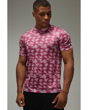 Man Active Abstract Wave Regular Fit T-Shirt