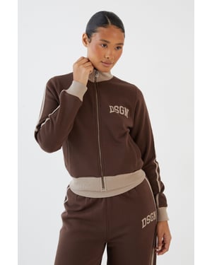 DSGN Studio Colour Block Zip Through Sweatshirt