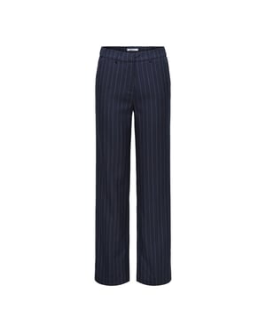 Only Onlaline high waist pinstripe pantalon