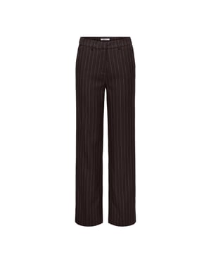 Only Aline high waist krijtstreep pantalon