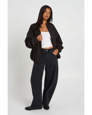 The Petite Mid Waist Barrel Jean