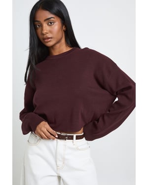 Round Neck Long Sleeve Knitted Top