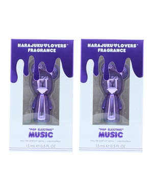 Harajuku Lovers Pop Electric Music Eau de Parfum 15ml Spray For Her x 2