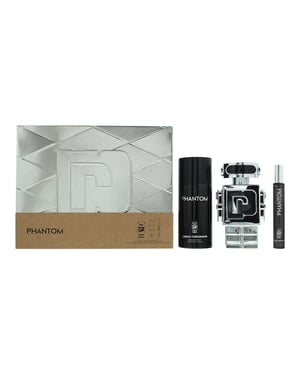 Paco Rabanne Phantom Eau De Toilette 100ml, Deodorant Spray 150ml + Eau De Toilette 10ml Gift Set