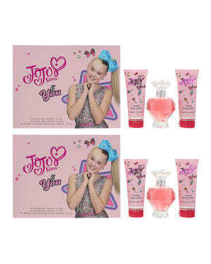 JoJo Siwa Be You Eau de Parfum 100ml, Body Wash 100ml & Body Lotion 100ml Set x 2