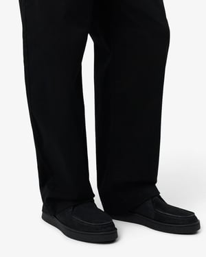 Logo Detail Boots in Black