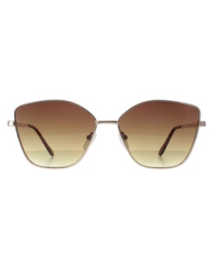 Calvin Klein Cat Eye Womens Gold Brown Gradient CK22120S