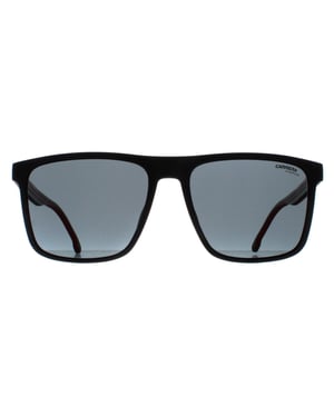 Carrera Rechthoekig Heren Zwart en Rood Bordeaux 8064/S