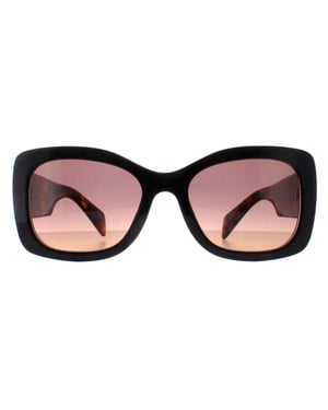 Prada PRA08S 12O50C mahonie bruin gradiënt zonnebril
