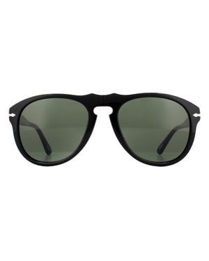 Persol Aviator Mens Black Green Sunglasses