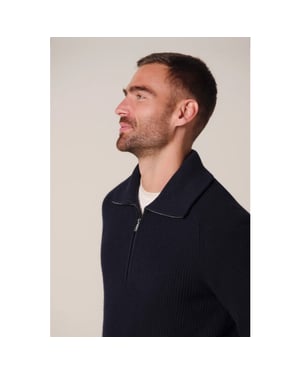 Profuomo Ppxj30058a pullover half zip navy