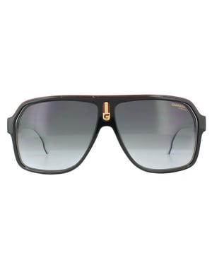 Carrera vlieger unisex zwart witte donkergrijze gradiënt zonnebril