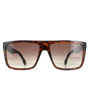 Carrera rechthoek unisex havana mat zwart bruin gradiënt 5039/s