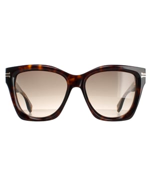 Marc Jacobs Vierkant Dames Havana Crystal Bruin Gradiënt MJ 1000/S