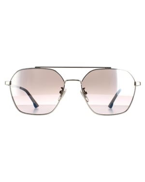 Police zonnebril SPL771 Vibe 2 579x Shiny Palladium Smoke Silver Mirror