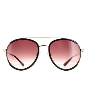 Ted Baker Aviator Womens Black Gold Brown Gradient TB1638 Gaia