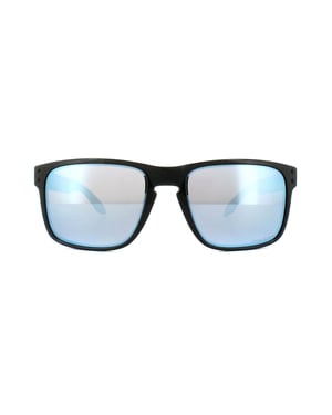 Oakley Zonnebril Holbrook OO9102-C1 Gepolijst Zwart Prizm Diepe Water Gepolariseerd