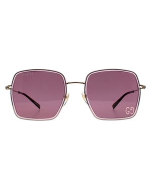 Gucci Square Womens Pink Gold Violet GG1848S