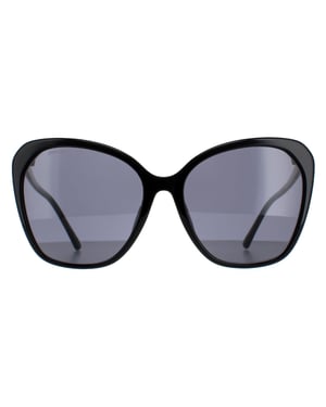 Jimmy Choo ELE/F/S 807 IR zwart grijze zonnebril