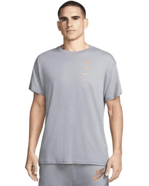 Nike Sportswear Standard Issue T Shirt in Polar Grey