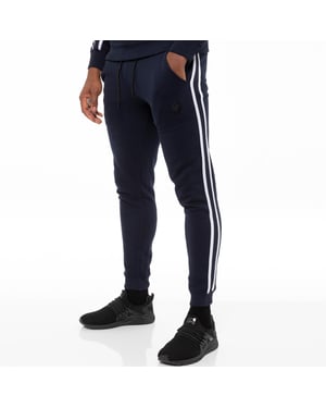 Mens Navy Tracksuit Joggers| Enzo Designer Menswear
