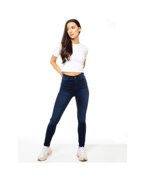 Enzo Womens Skinny Stretch Jeans