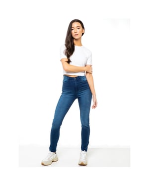 Enzo Womens Skinny Stretch Jeans