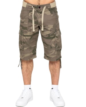 Enzo heren Cargo Combat Camo korte broek