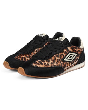 Umbro Clayton Luipaard Zwarte Sneakers
