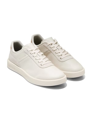 Cole Haan Grand Crosscourt Packaway Leather Men's Ivory Trainers