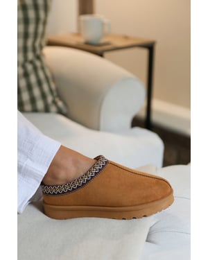 Wheres That From Womens 'Oak' Aztec Detail Faux Fur Lining Mini Boots