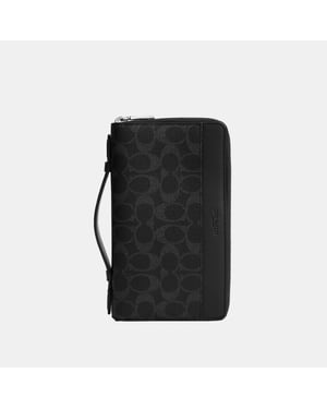 Double Zip Travel Organizer In Signature Canvas