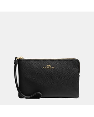 Crossgrain Leather Corner Zip Bag