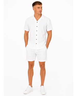 Soulstar Mens 2 Piece Outfit Set Polo Button Down Shirt Shorts
