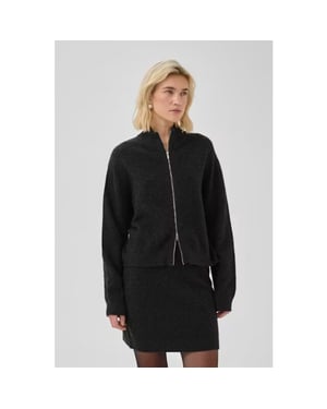 My Essential Wardrobe mwtracy knit zip cardigan 10705644 100379