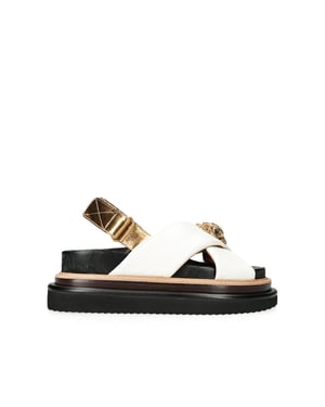 Kurt Geiger London Leather Orson Cross Strap Sandal Sandals