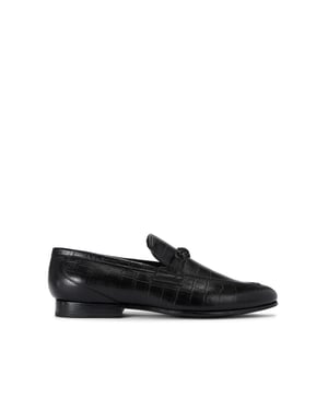 Kurt Geiger London Leather Alton Croc Loafers